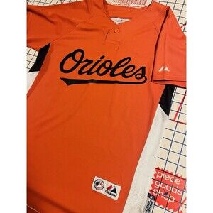 VINTAGE Y2K Majestic Baltimore Orioles Batting Practice MLB Jersey SMALL Cool